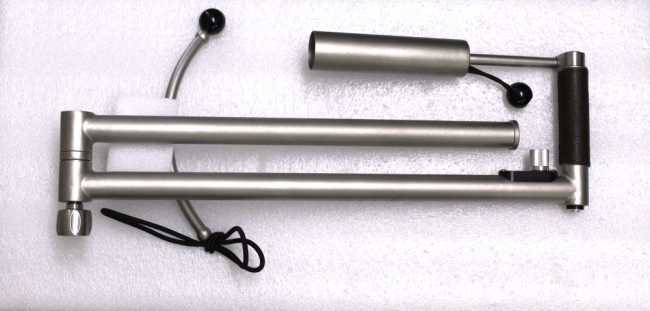Schirmhalter Universal zum Verschrauben/Stecken auf Golf Trolley vieler Marken, für Ø 8mm Gewindebohrung oder für Ø 9 - 10mm Blankobohrung geeignet